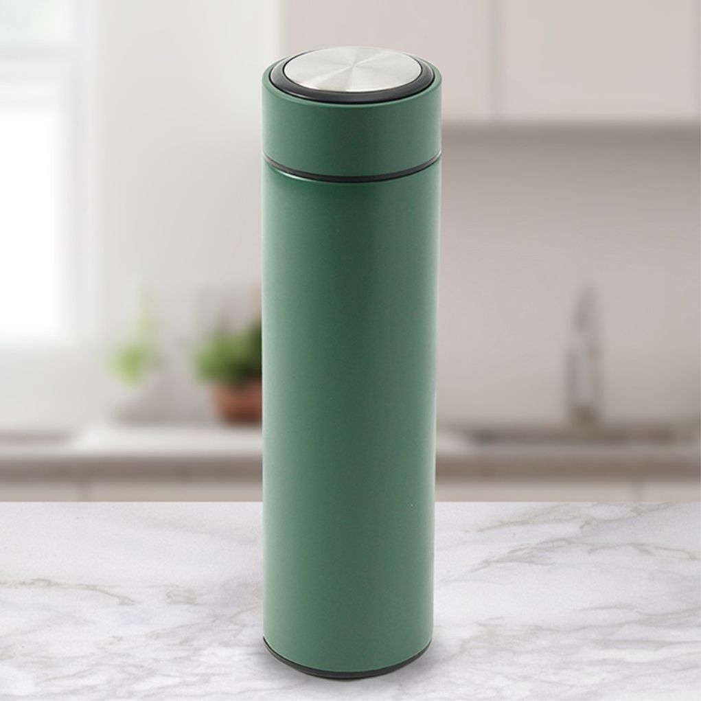 비타리토 이중진공 거름망 스텐 보온병 500ml 그린