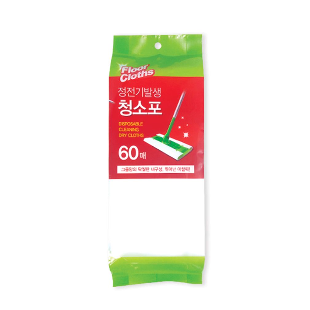 정전기발생 청소포(60매입)1개 일회용부직포