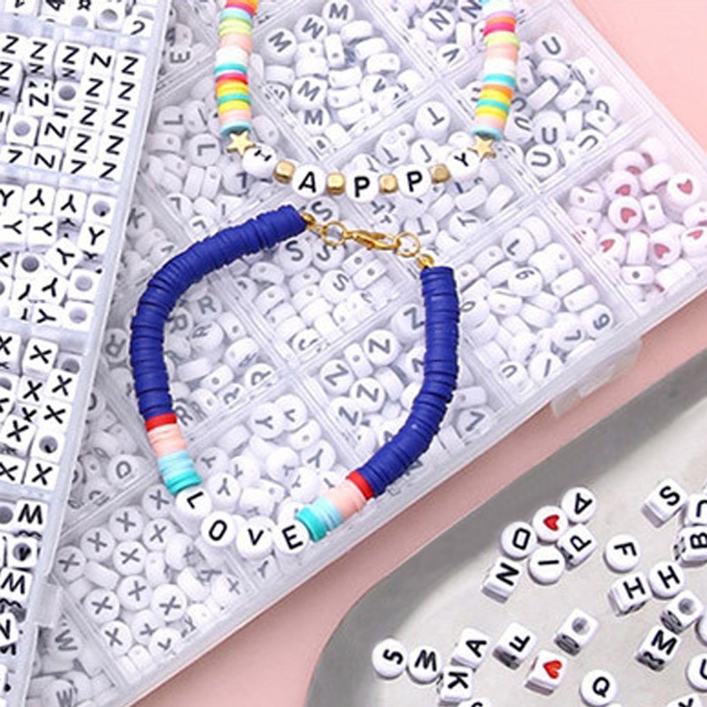 비즈아트 24칸 이니셜 비즈 + 우레탄줄1 DIY세트 3종