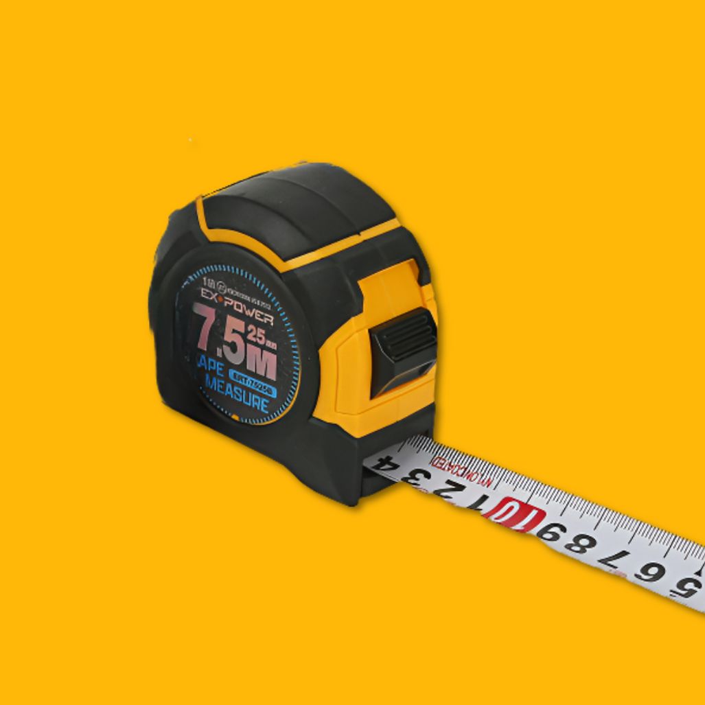 JIS 1급 ABS+고무그립 좌우 눈금 7.5Mx25 고무줄자