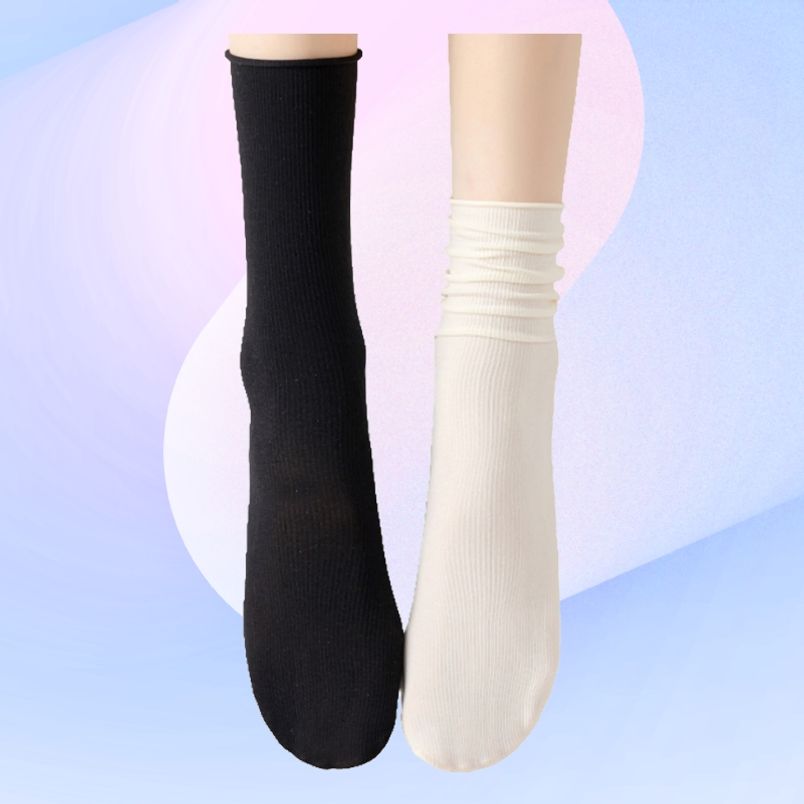 목긴 양말 메리제인 무지 긴 루즈삭스 스타킹 원피스