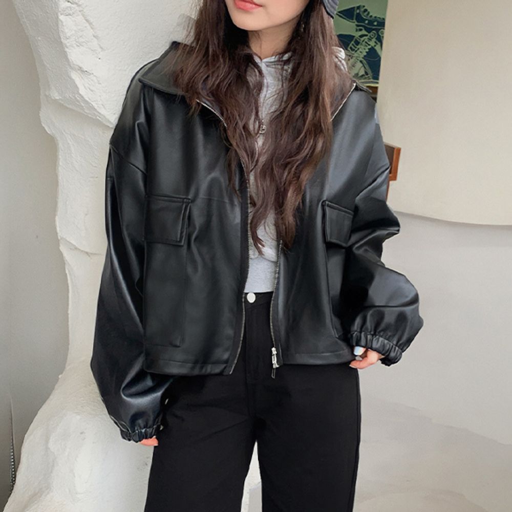 어반 쉐도우 가을 베이직 레터 자켓