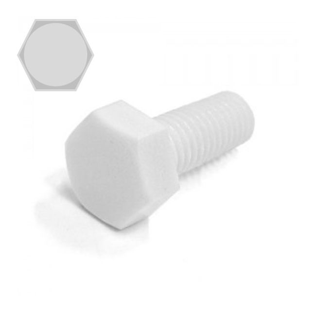 육각볼트 PC 백색 M12x35mm 50개
