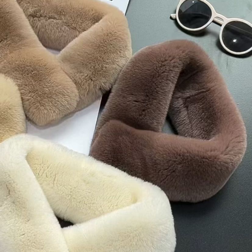 목도리 머플러 퍼 앙고라 토끼 마그네틱 겨울 직수입