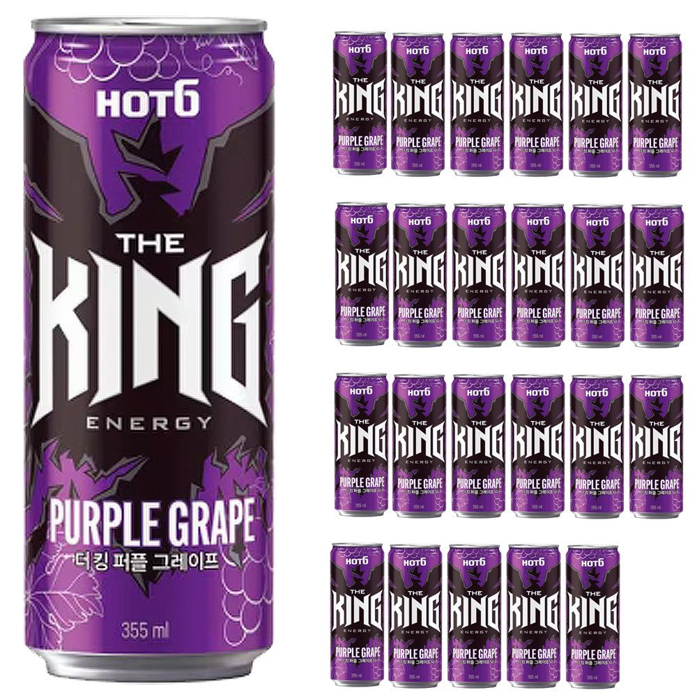 롯데 핫식스 더킹 퍼플 그레이프 355ml x 24캔