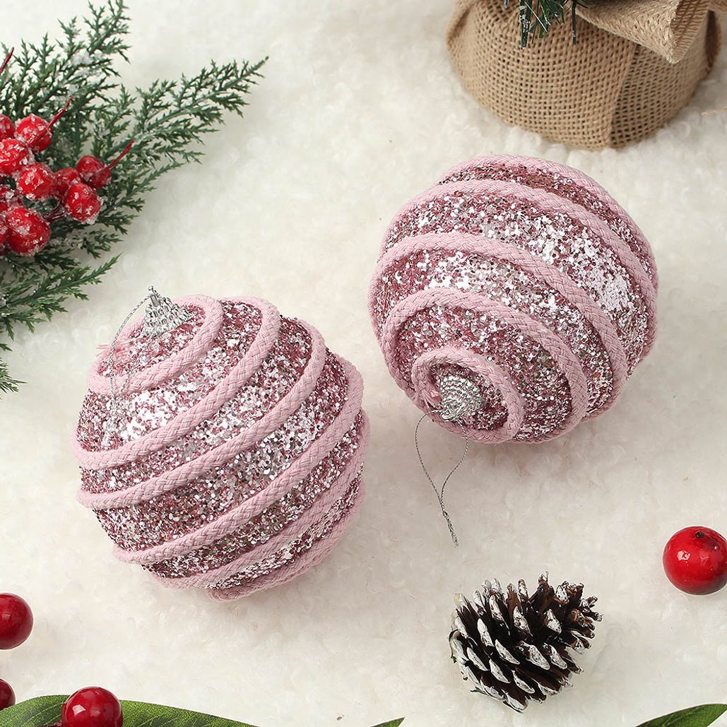 리빙휴 글리터 트리볼 크리스마스