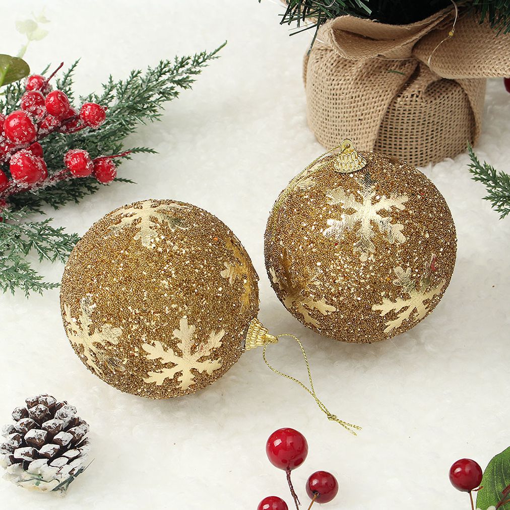 리빙휴 글리터 트리장식볼 크리스마스