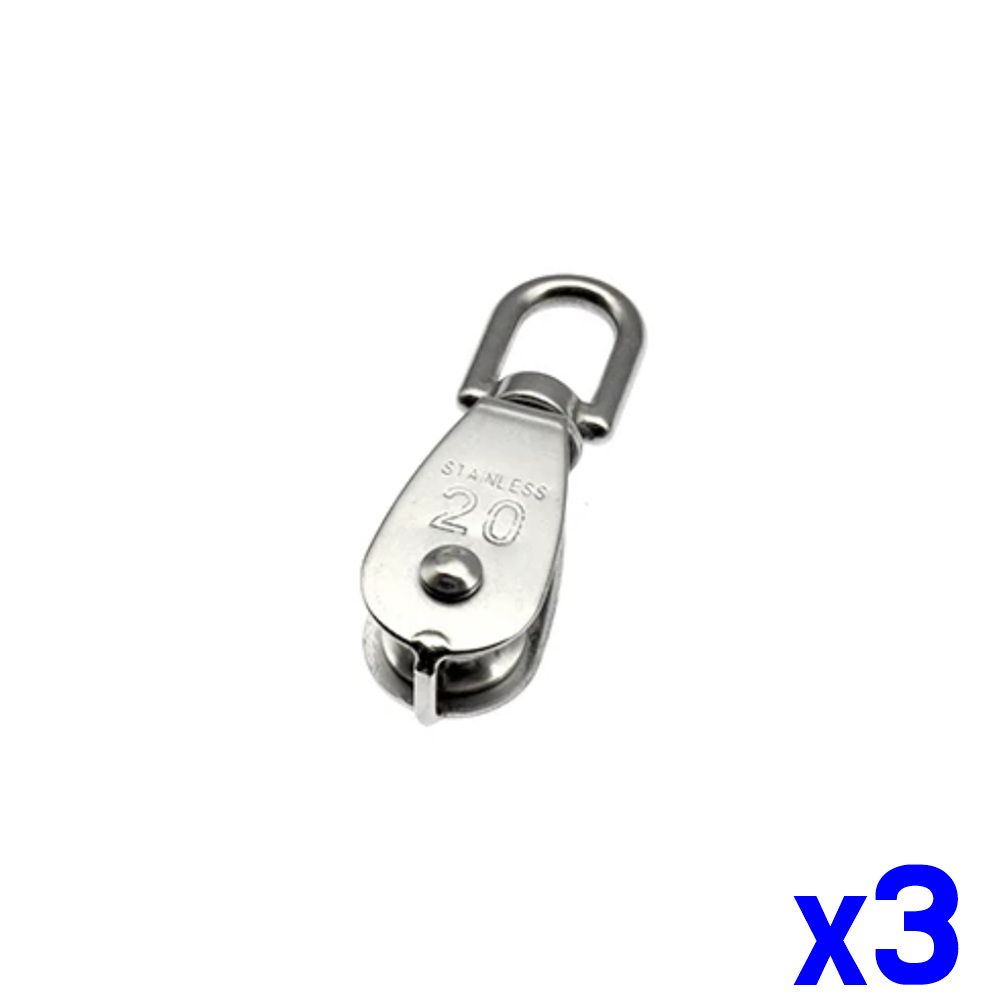 미니 스텐 도르레 와이어 로프 서스 20mm x3개