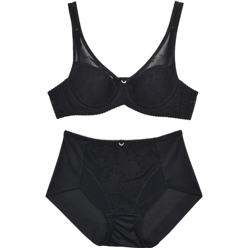 로맨틱한 레이스 풀컵 B컵 브라팬티 세트