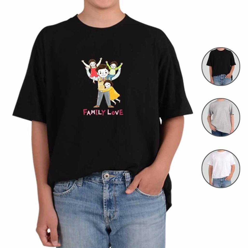 반팔티 가정의달 행복한 가족20번 그림 다양한색상 전사이즈