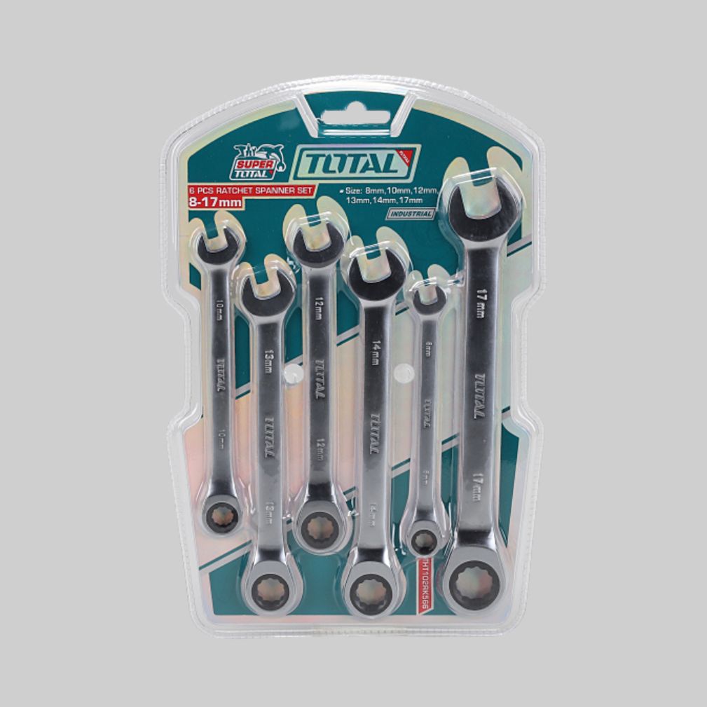 라쳇 스패너 세트 6PCS 볼트 너트 조임