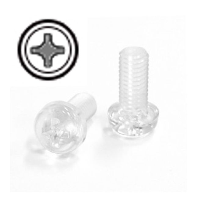 십자볼트 둥근머리 PC투명 M2.6x5mm 1000개