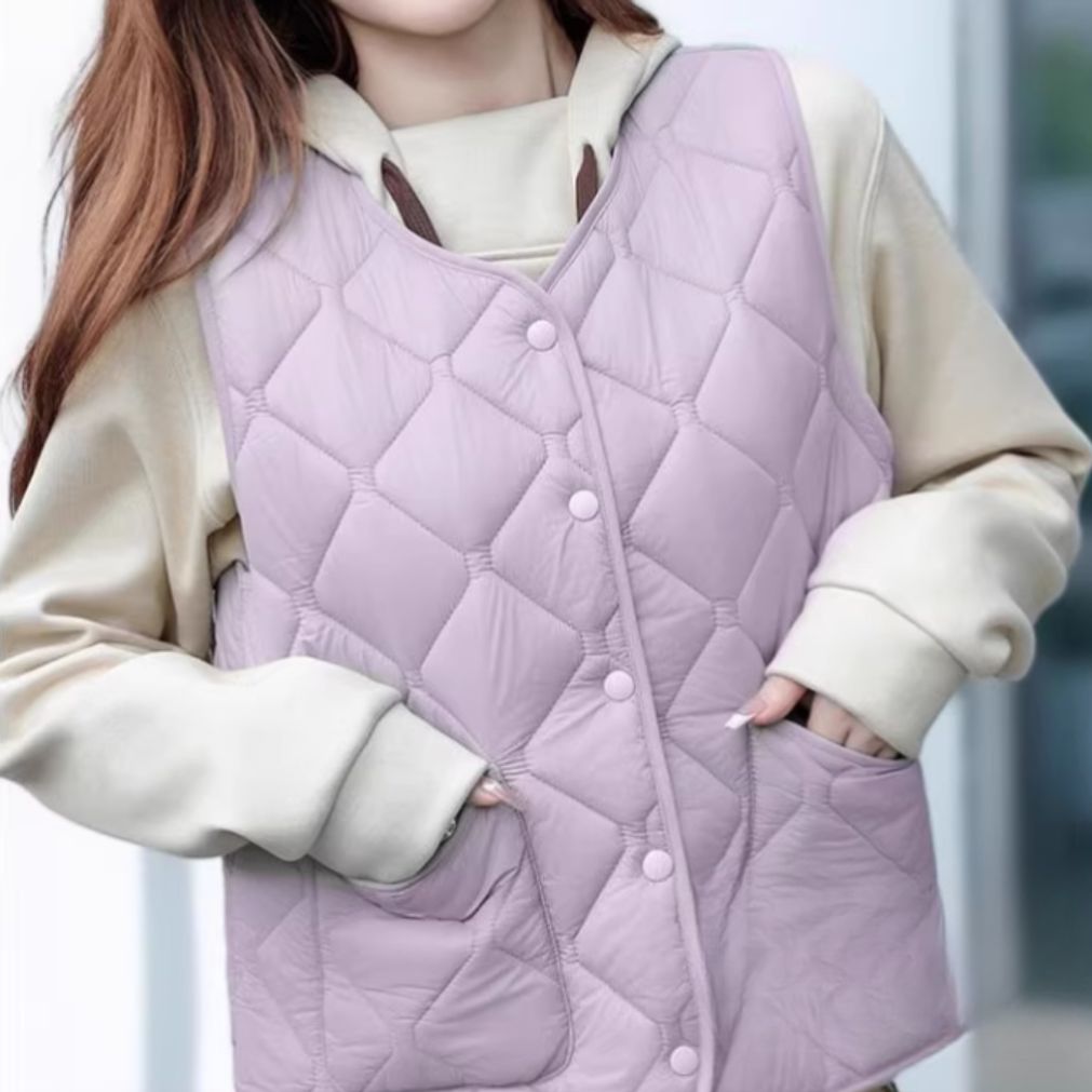 보온 패딩 조끼 외출 실내 활용 가능한 퀼팅상의 의류