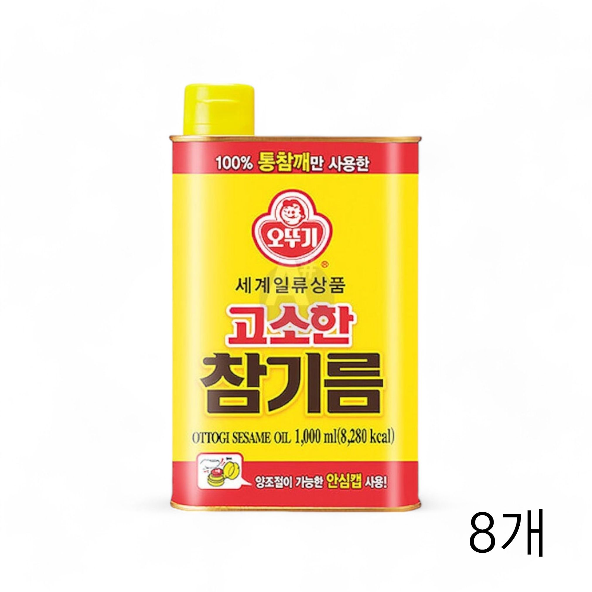 오뚜기 고소한참기름 1L X 8개 통참깨 업소용 무침용