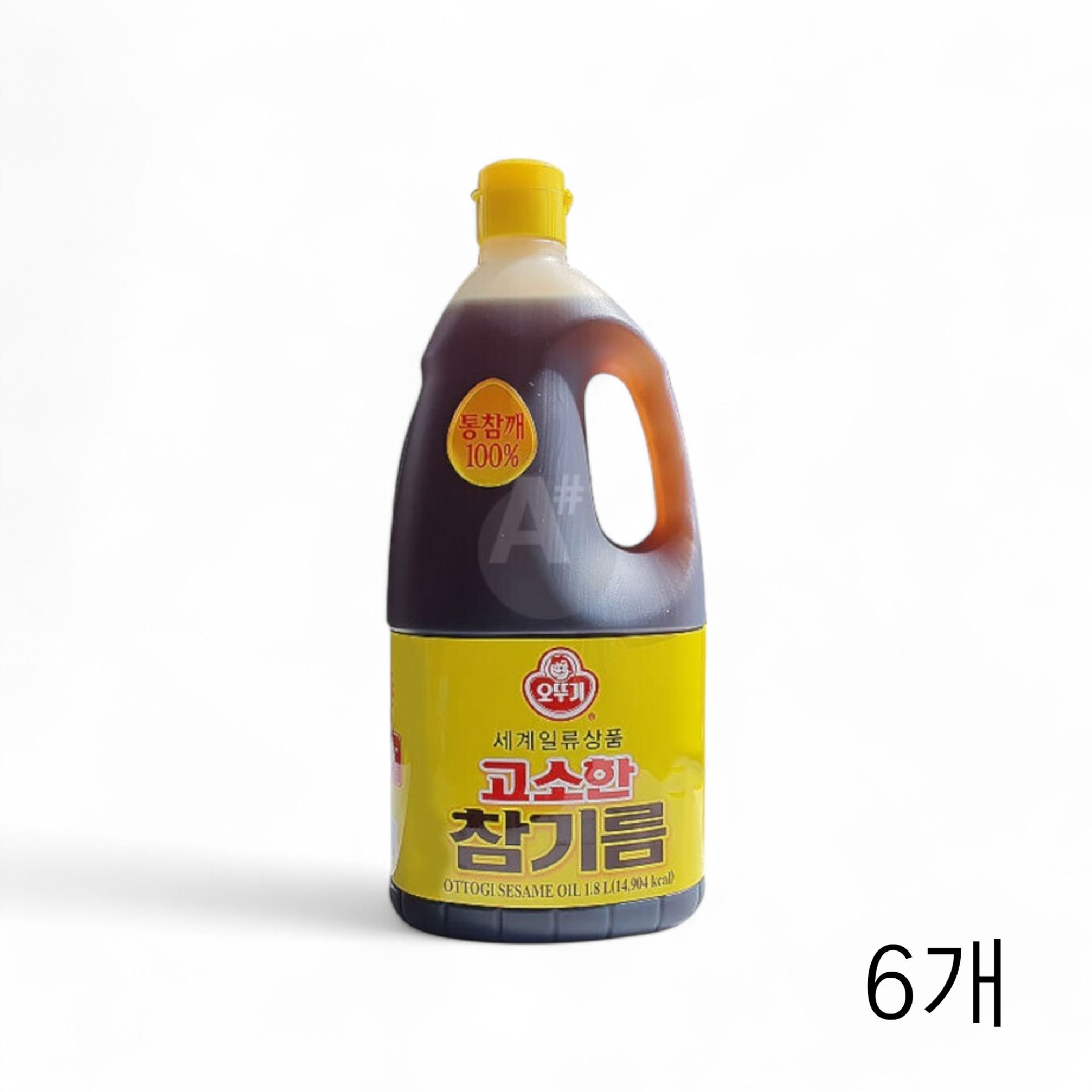 오뚜기 고소한참기름 1.8L X 6개 통참깨 대용량 식당