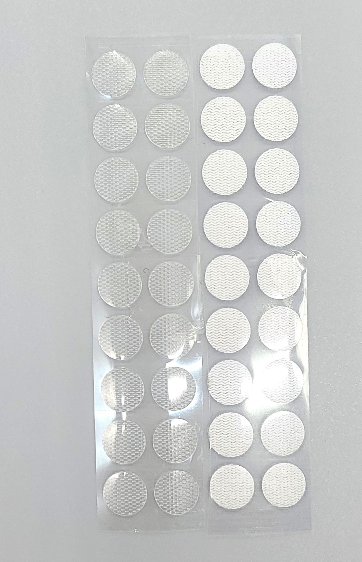 원형 찍찍이 패치 소형 화이트 10MM (18쌍)