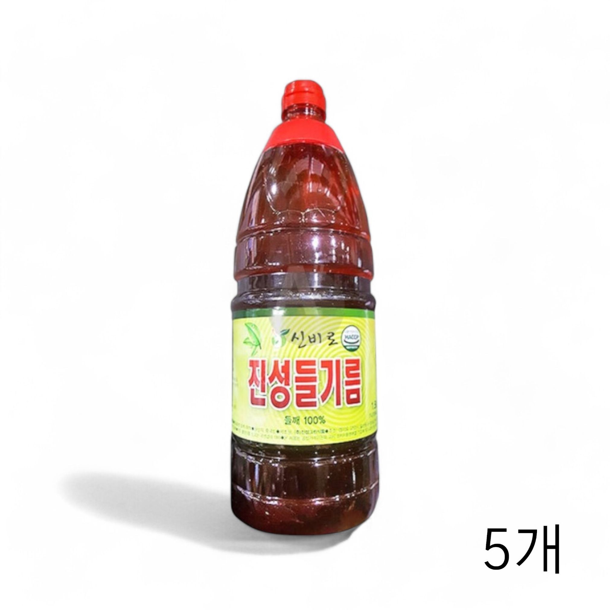 진성 들기름 1.8L X 5개 식당식자재 대용량 들깨기름