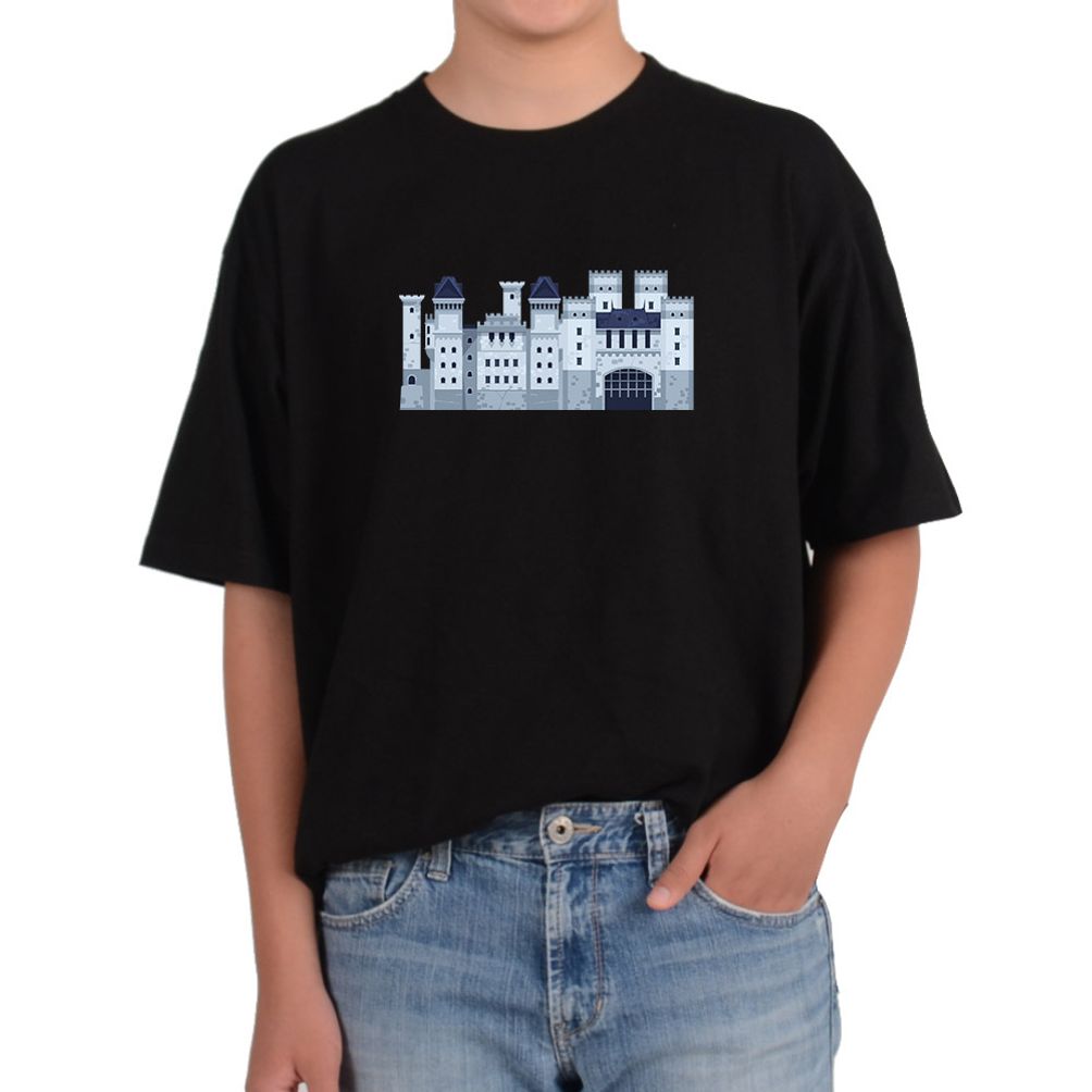 기능성티셔츠 중세유럽성 캐슬 성벽 건축 석조 다양한 색상 사이즈