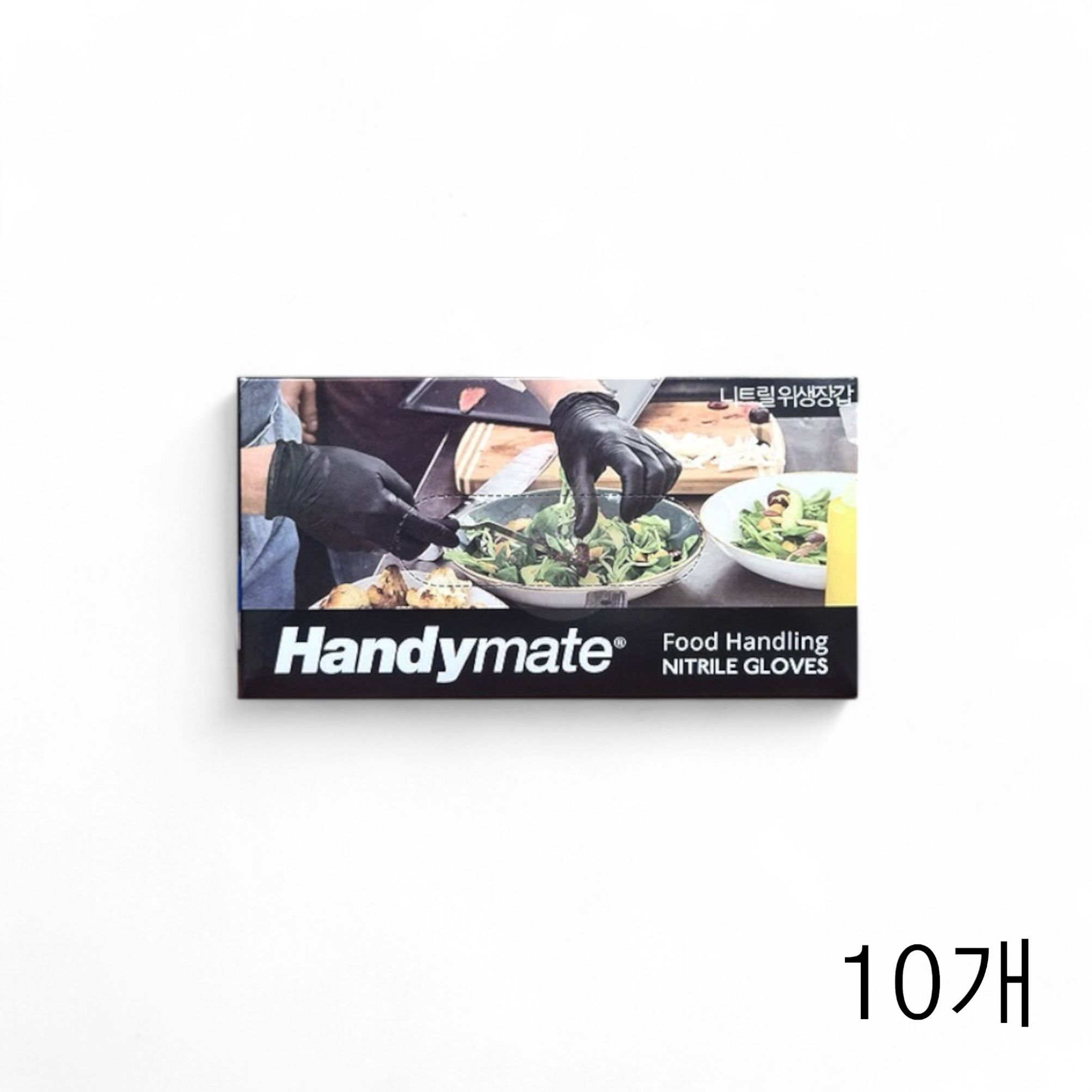 핸디메이트 니트릴장갑 블랙 M 100매 X 10개 미용실