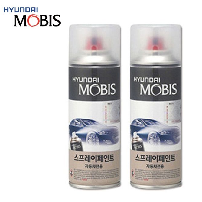 모비스 현대 RHM 슬릭실버 카페인트 자동차 락카 스프레이 차량용 셀프 도색