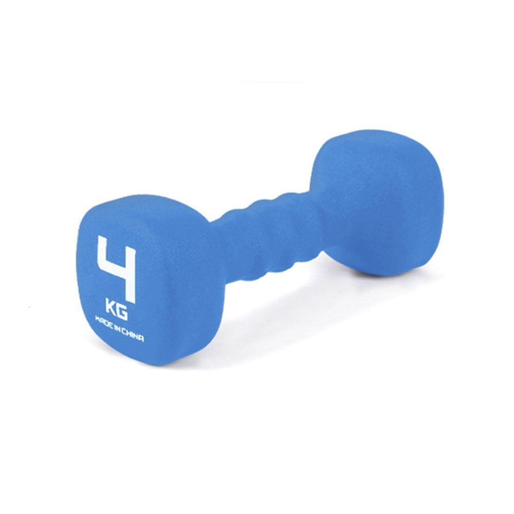 아이워너 네오프렌 사각 컬러 아령 4kg 스카이블루