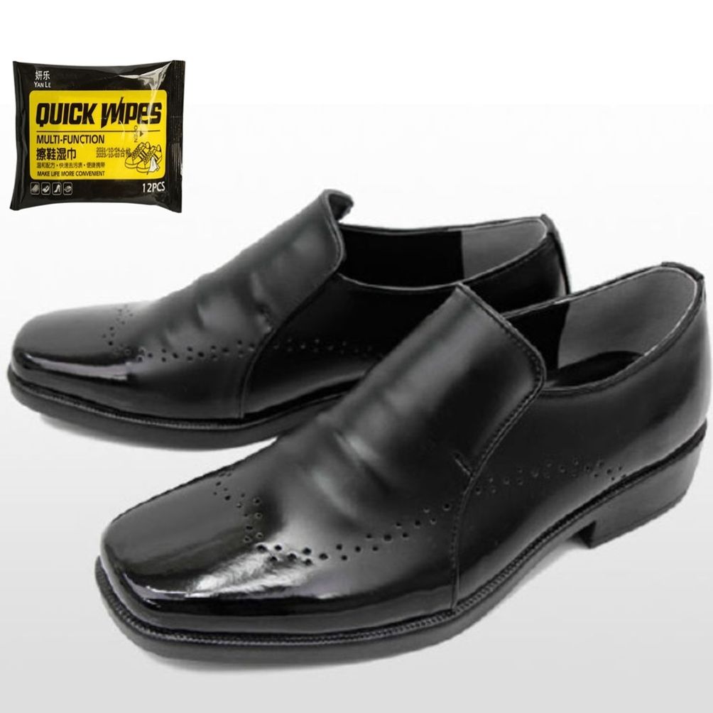 무지 남자 로퍼 신사화 구두 남성 슈즈 정장 신발 신발 세정티슈 세트