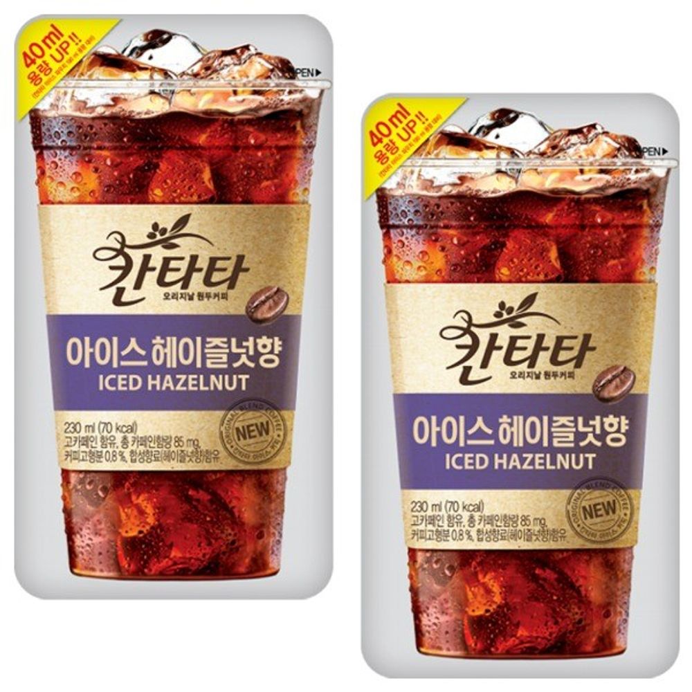롯데 칸타타 아이스 헤이즐넛 230ml x 20팩