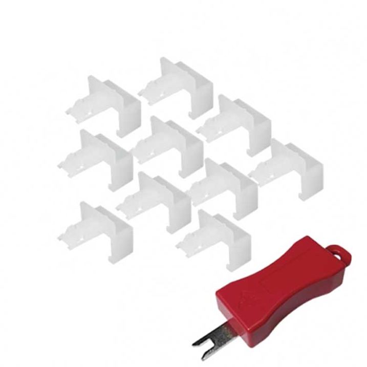 랜 포트 Lock 보안 플러그 RJ45 흰색 1세트