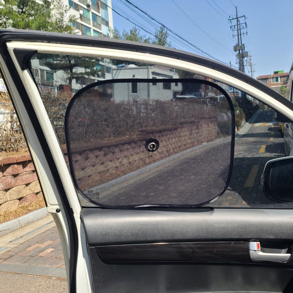 차량용 썬바이저 2개 창문 커튼 햇빛가리개 자외선차단 MM-50141