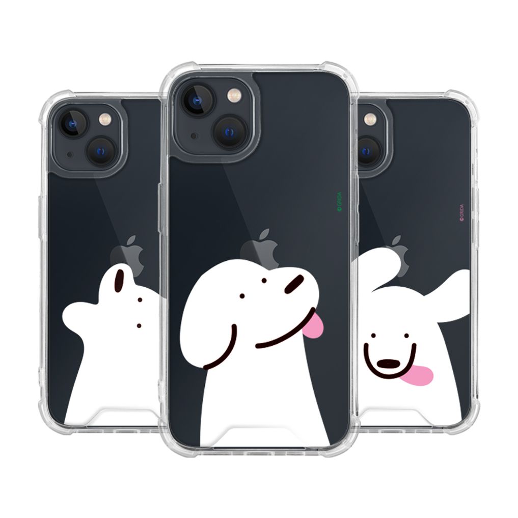 갤럭시버디 케이스 화이트퍼피 젤하드 범퍼 A226