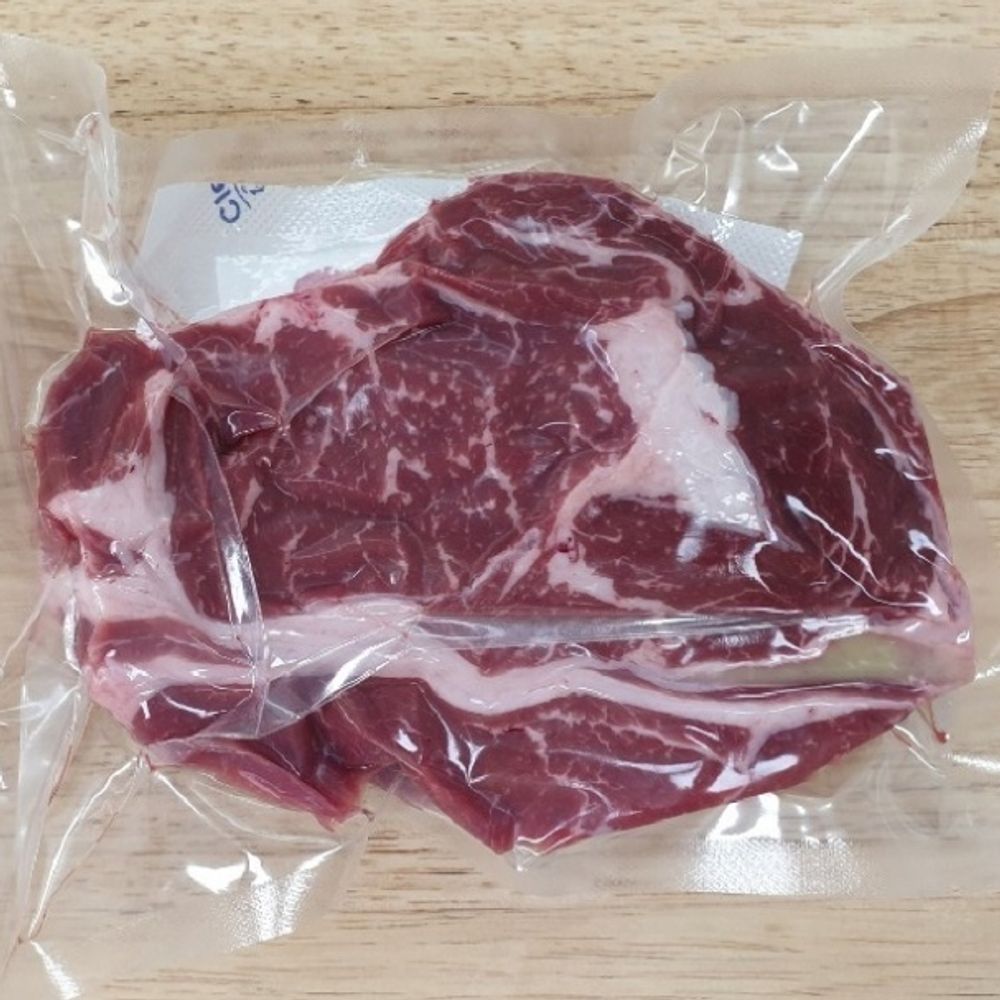 국내산 육우 꽃등심 립아이 스테이크 600g