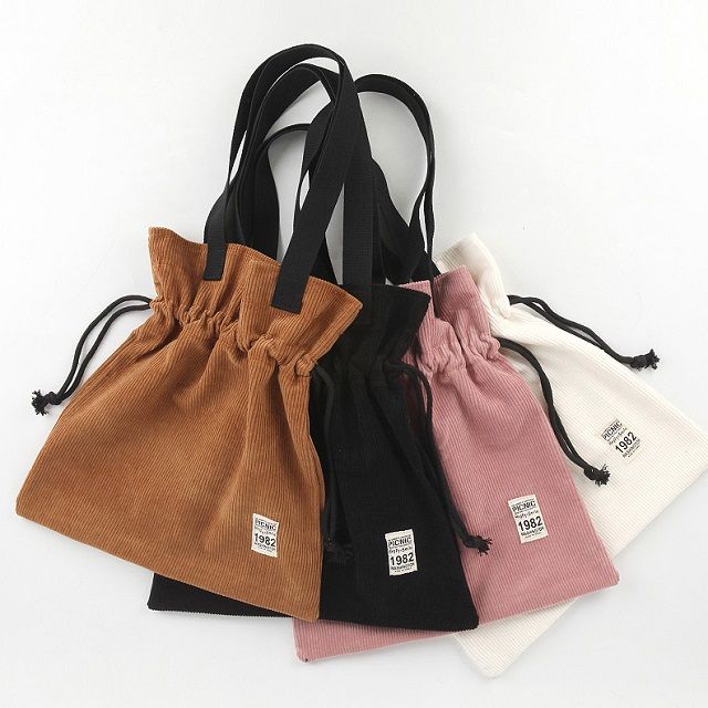 복조리 코듀로이 에코백 쇼더백 토트백 여성가방