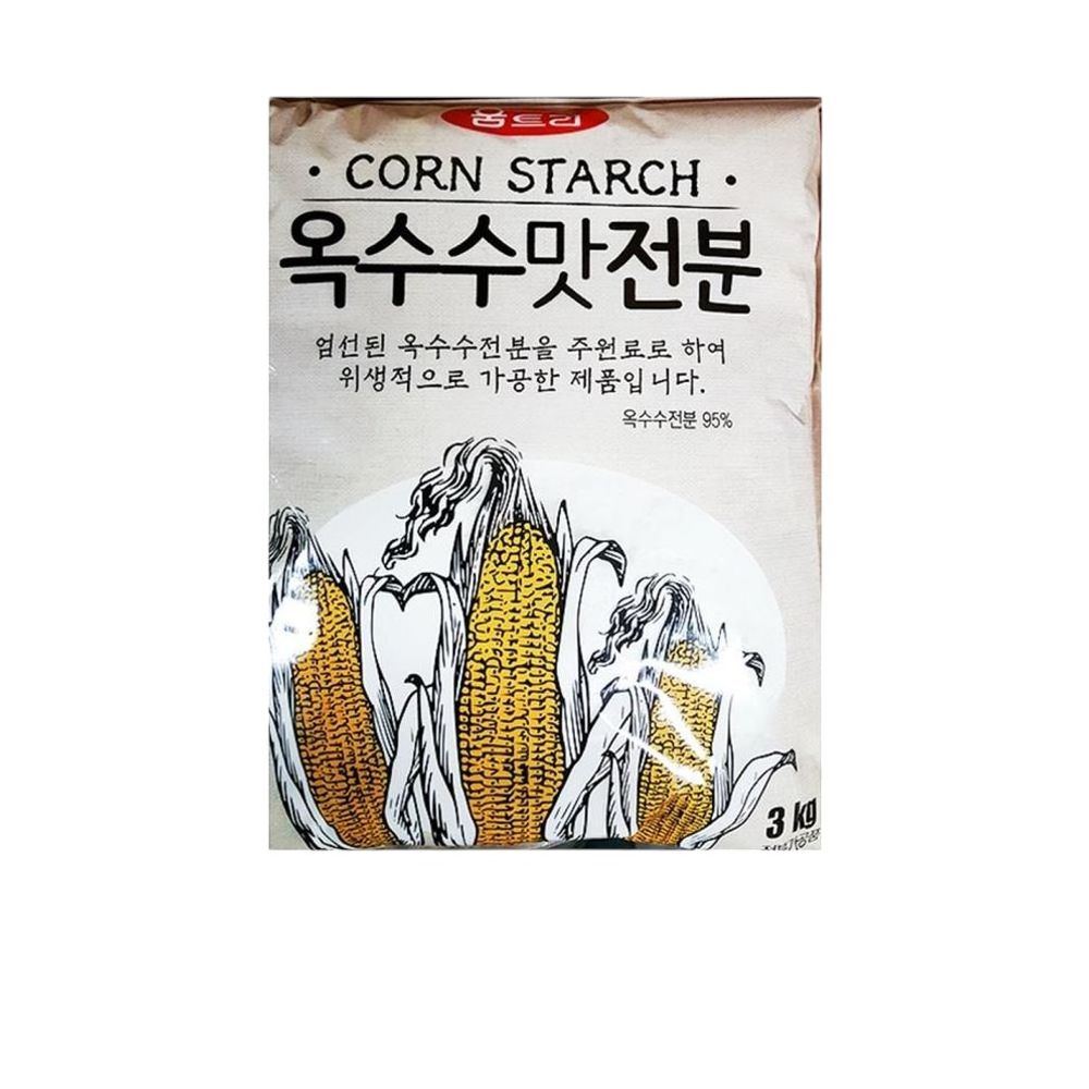 식자재 식재료 도매 옥수수전분 움트리 3Kg  1개