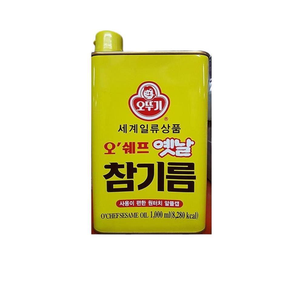 식자재 도매 유통 옛날참기름 오뚜기 1L  x8개