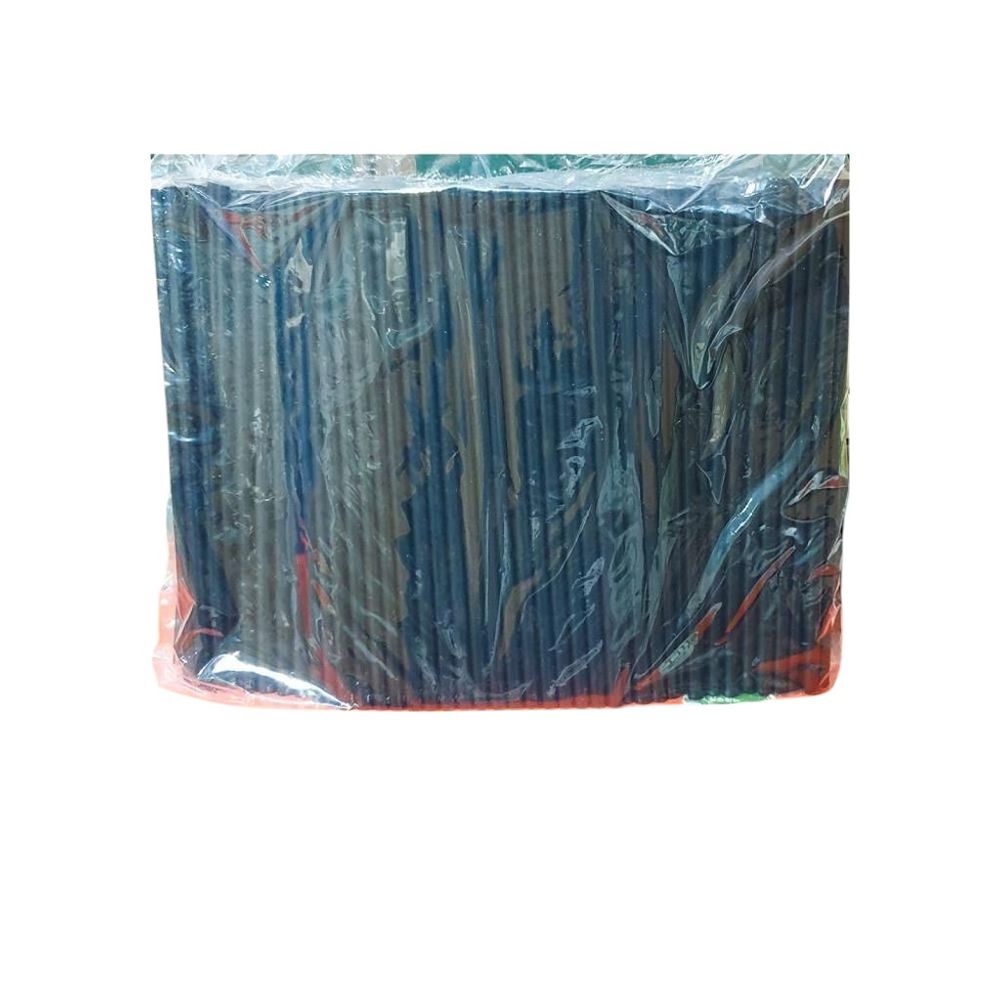 식자재 스트로우일자형 검정 7mm x 21cm X10개