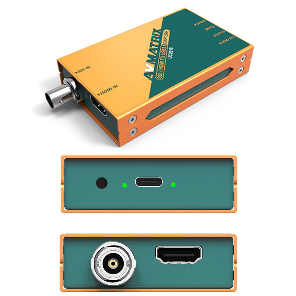 외장형 HDMI SDI to USB 3.1 C 캡쳐카드 출력 젠더