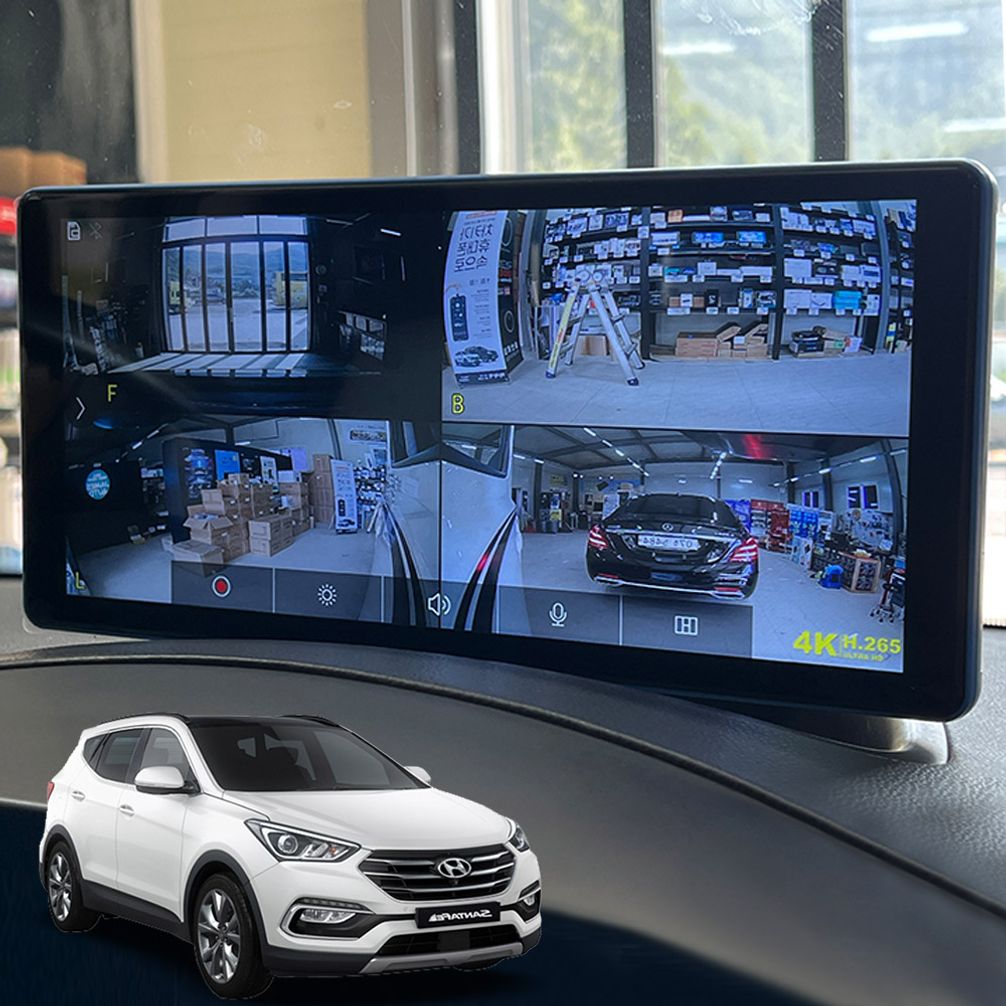 싼타페DM 블랙박스4채널 터치형 호환 호크W