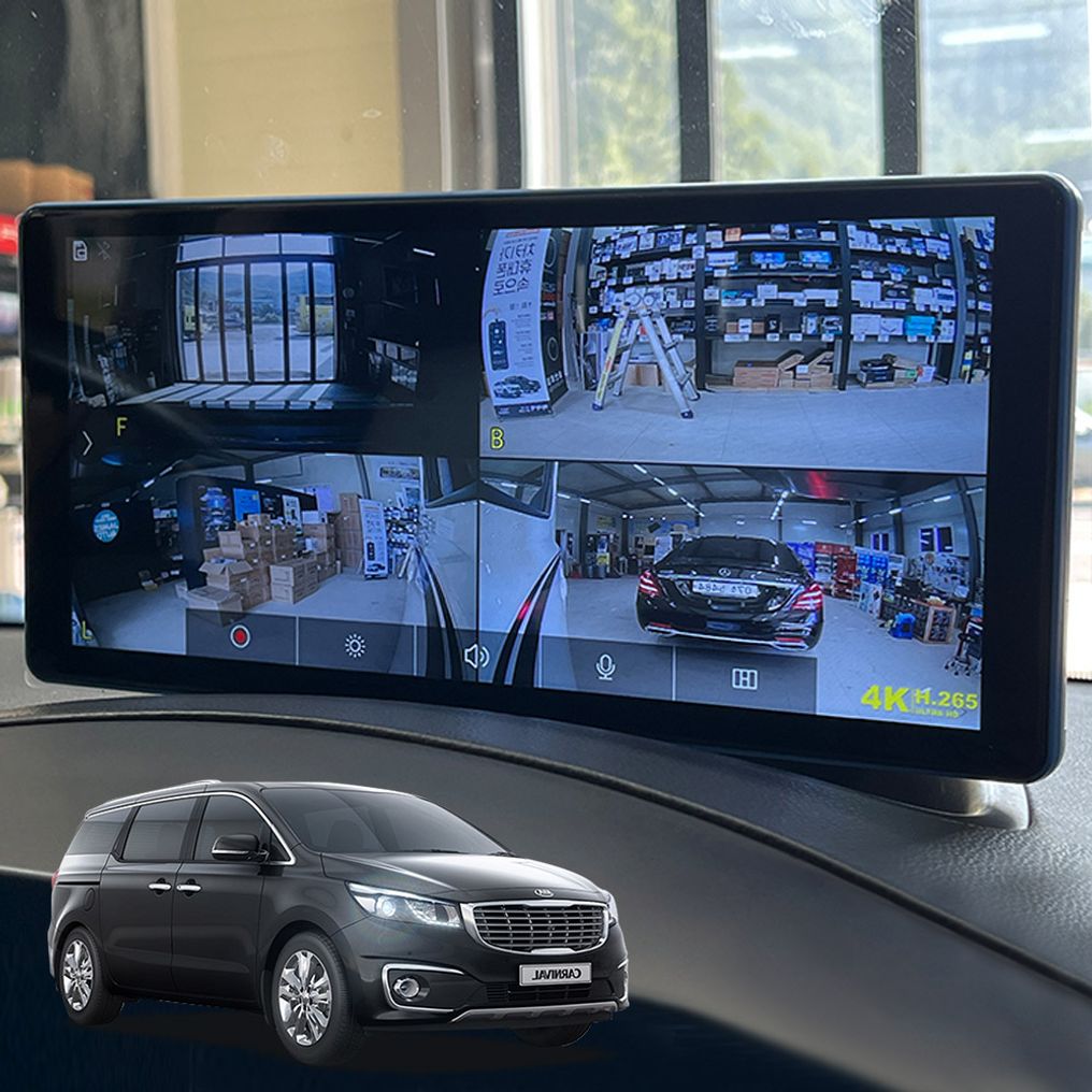 올뉴카니발 블랙박스4채널 터치형 호환 호크W