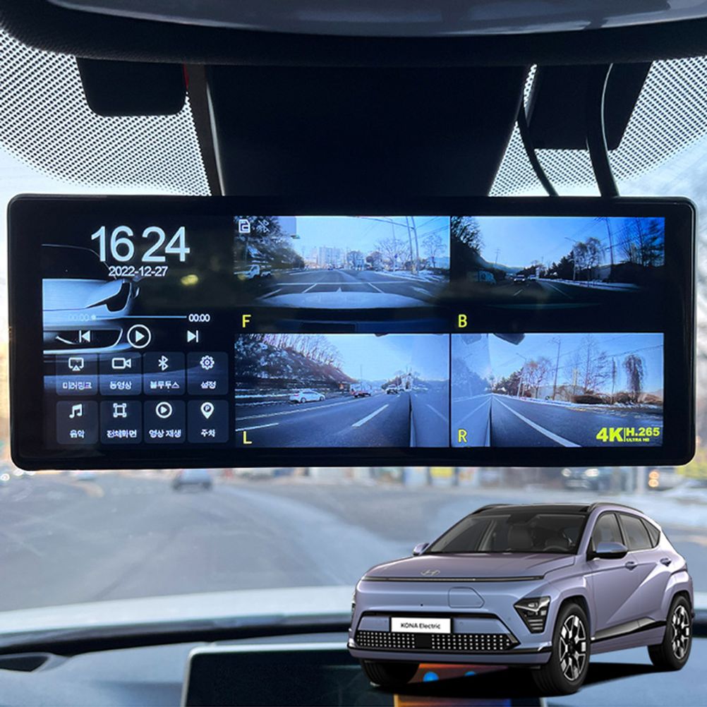 코나EV 호환 터치LCD 호크W9 블랙박스