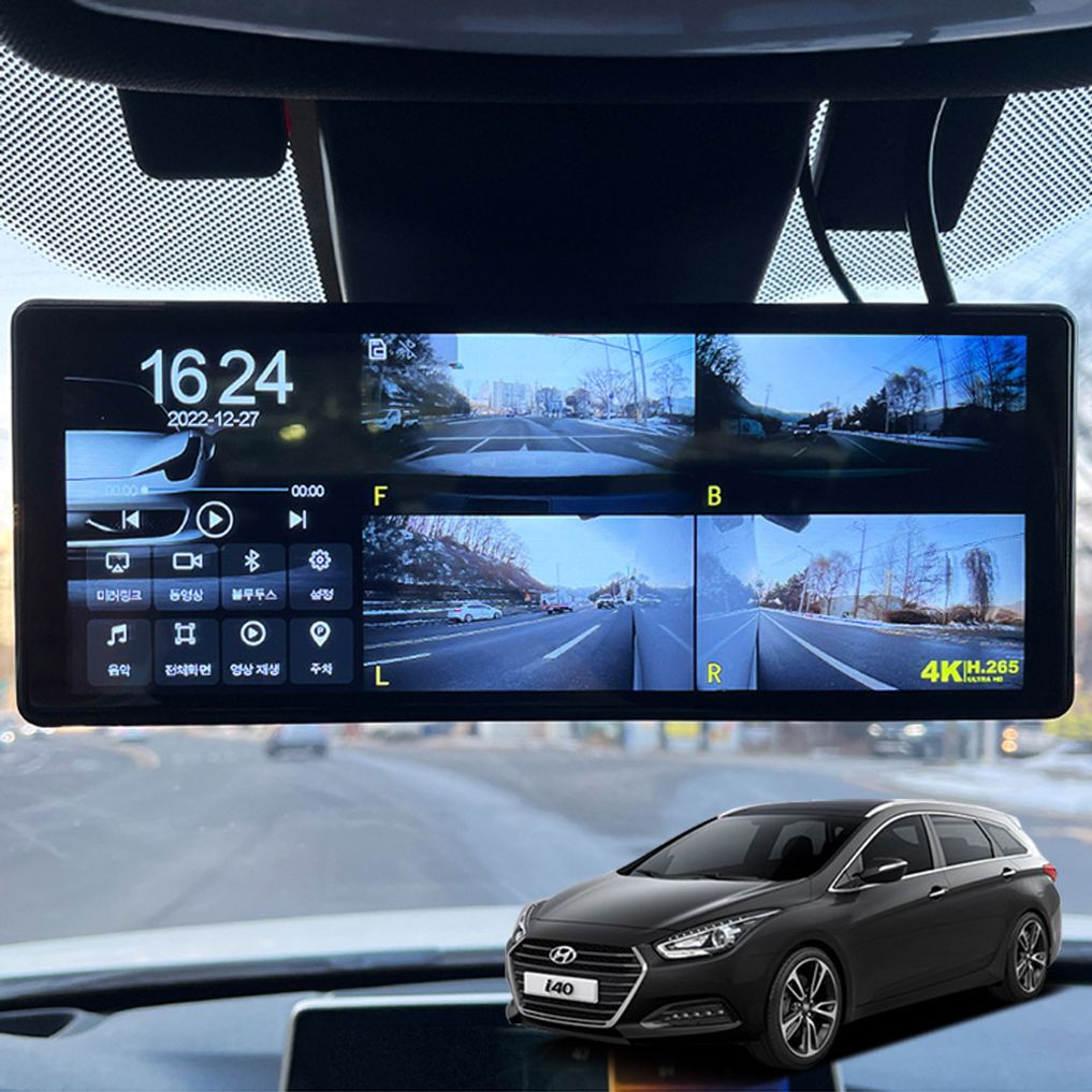 더뉴i40 호환 터치LCD 호크W9 블랙박스