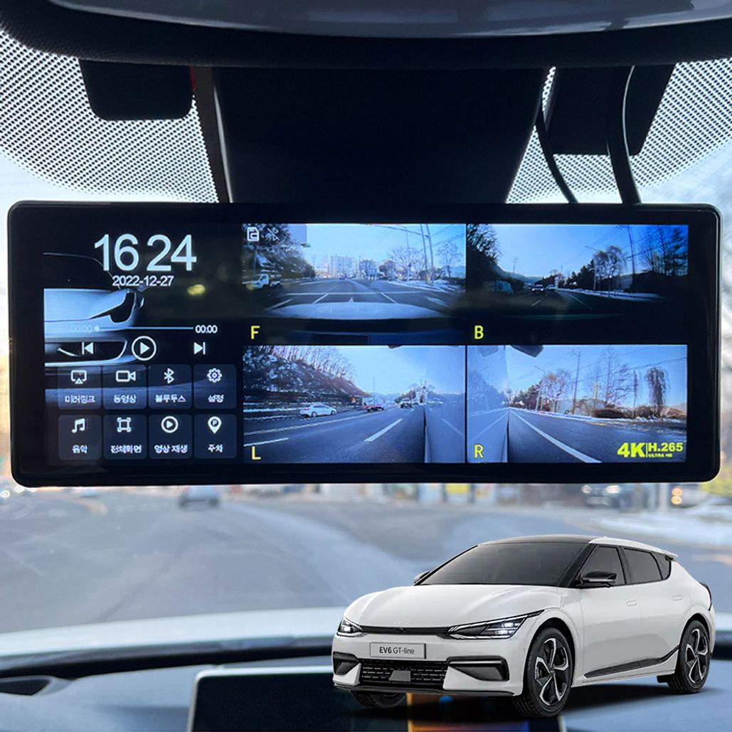 EV6 호환 터치LCD 호크W9 블랙박스