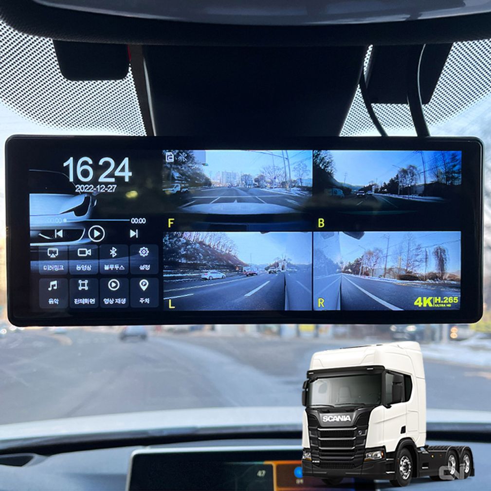 스카니아 R500트랙터 호환 터치LCD 호크W9 블랙박스