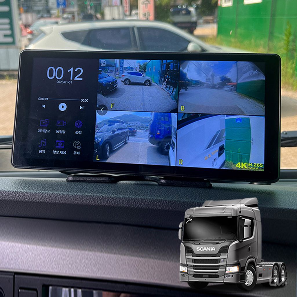 스카니아 G540트랙터 LCD터치센서 호크WS10 블랙박스
