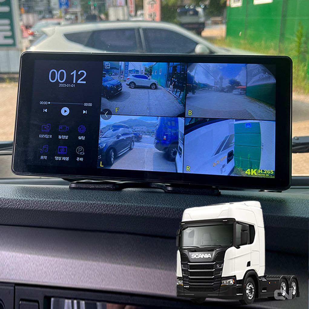 스카니아 R500트랙터 LCD터치센서 호크WS10 블랙박스