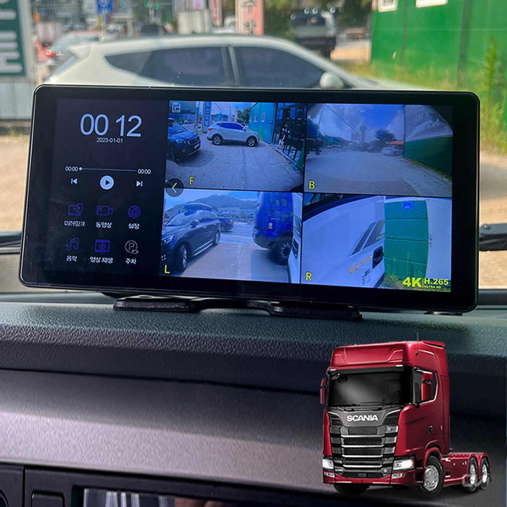 스카니아 S650트랙터 LCD터치센서 호크WS10 블랙박스