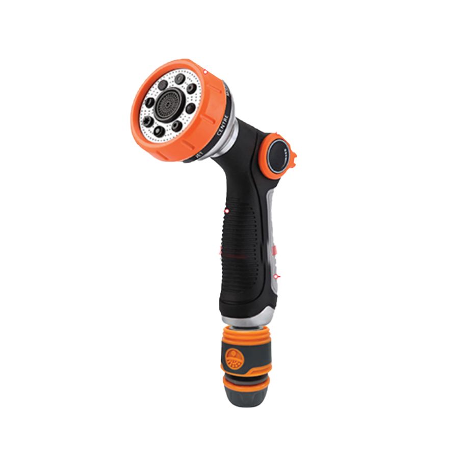 스프레이건 세차 워터건 직분사 16mm 8기능 분사기