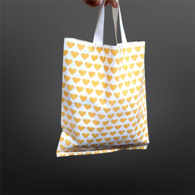 감성 하트 PE 손잡이 쇼핑봉투 30X38cm 옆8cm 50매