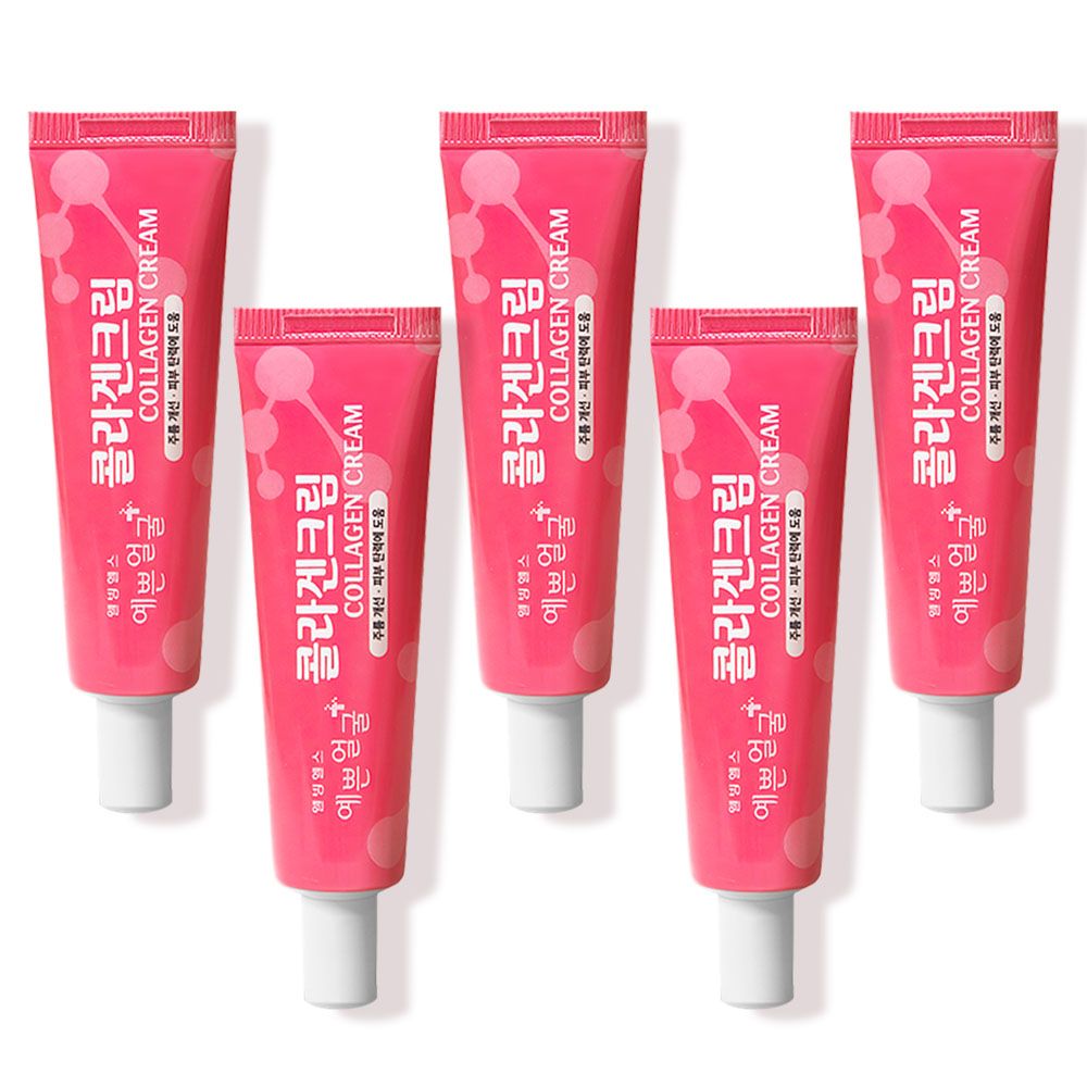 웰빙헬스 예쁜얼굴 콜라겐크림 5개