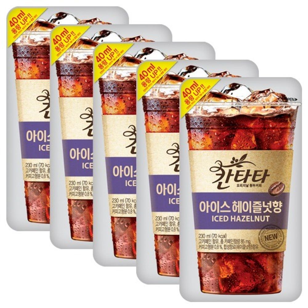 롯데 칸타타 아이스 헤이즐넛 230ml x 50팩