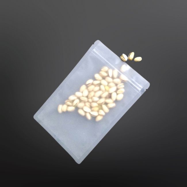 고급형 무광 지퍼식 PET 포장 봉투 8X11cm 100매